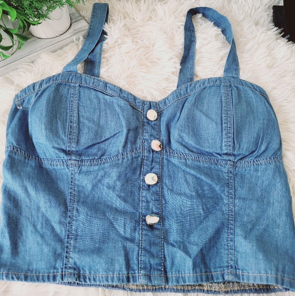 Denim top